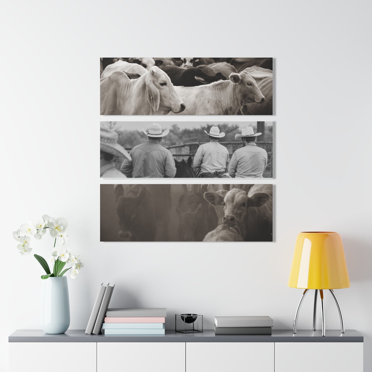 Texas Ranch Acrylic Prints (Triptych)