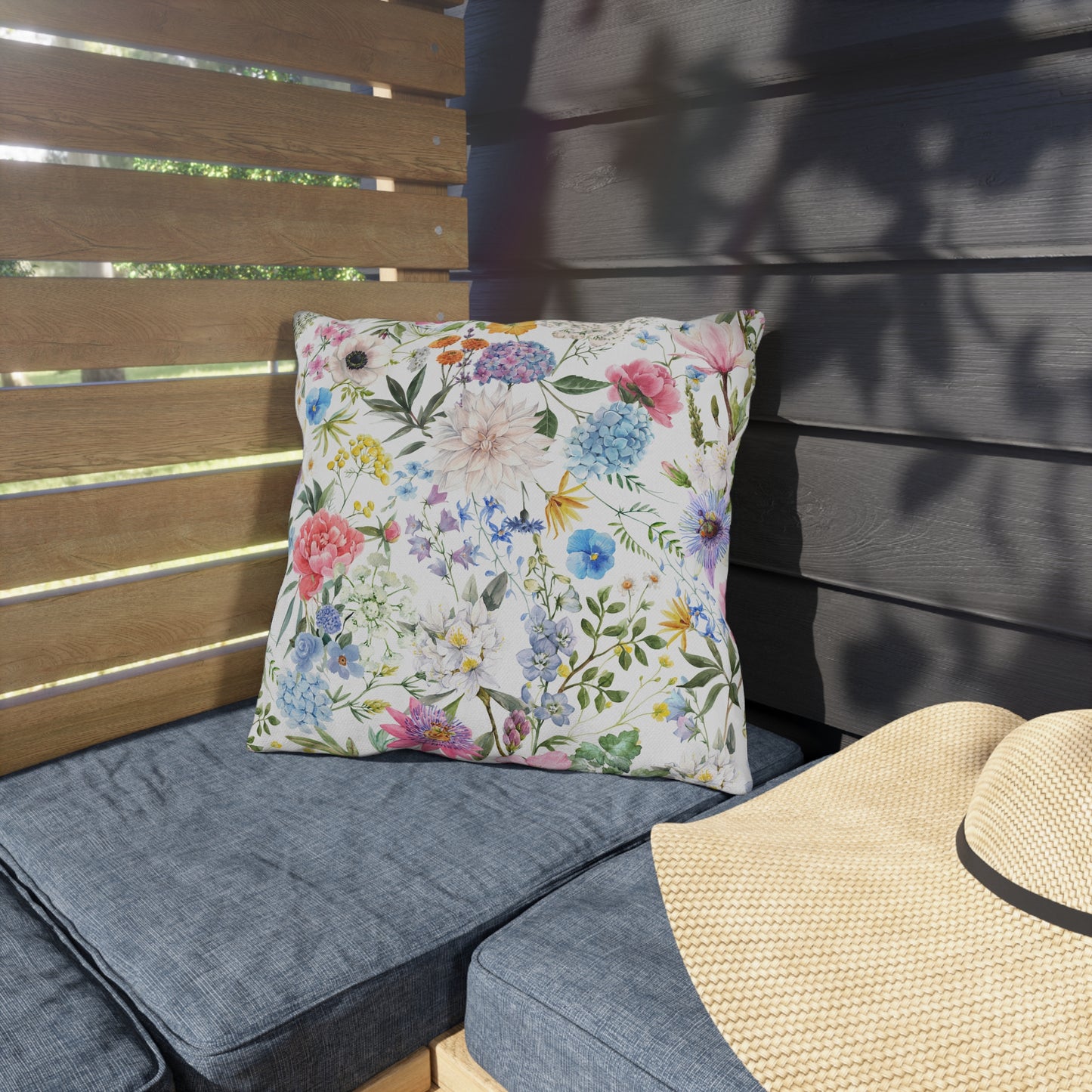 Floral Outdoor Pillow