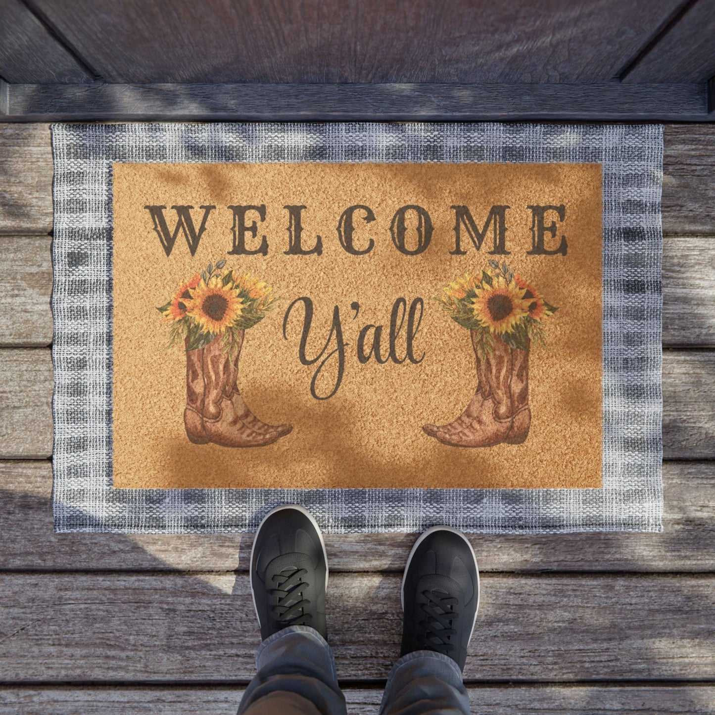 Welcome Y'all Doormat