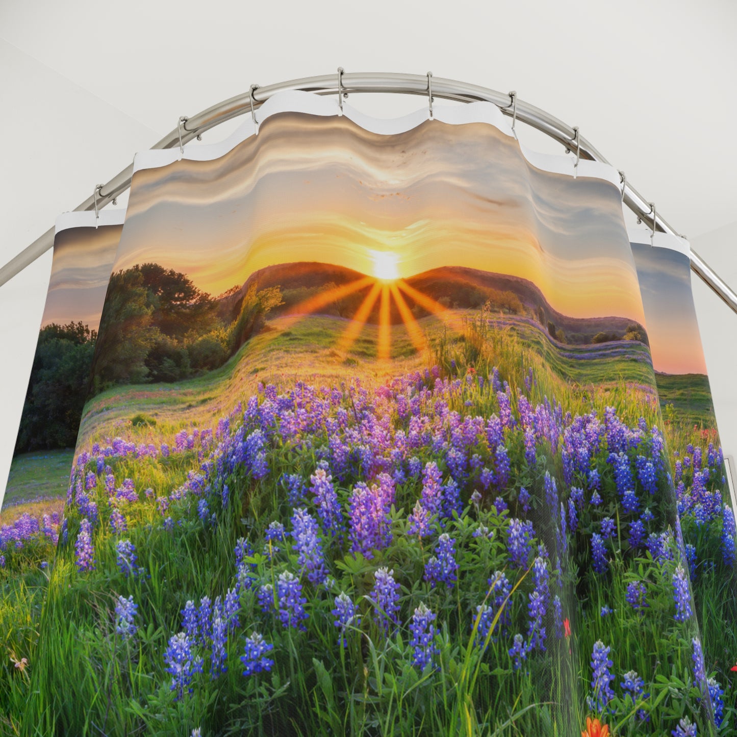 Texas Bluebonnets Shower Curtain