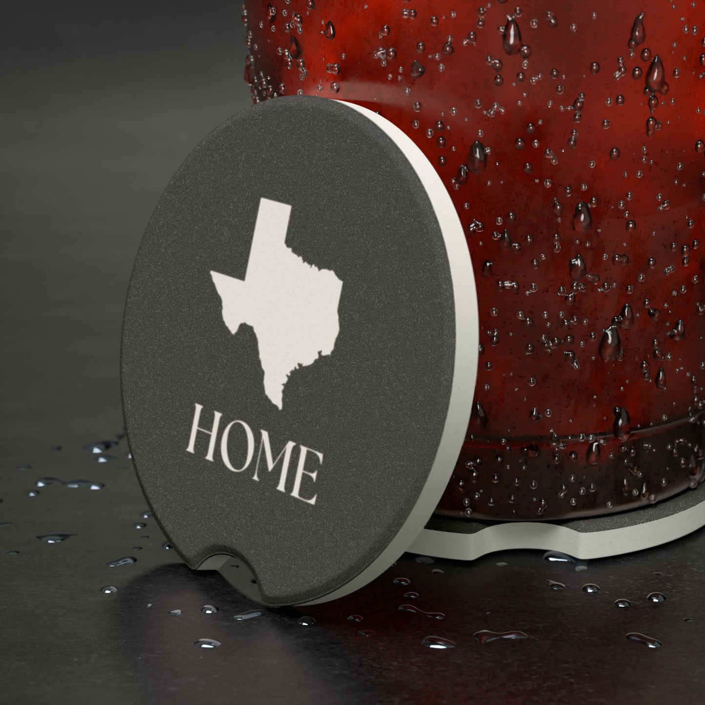 Texas Soapstone Car Coaster