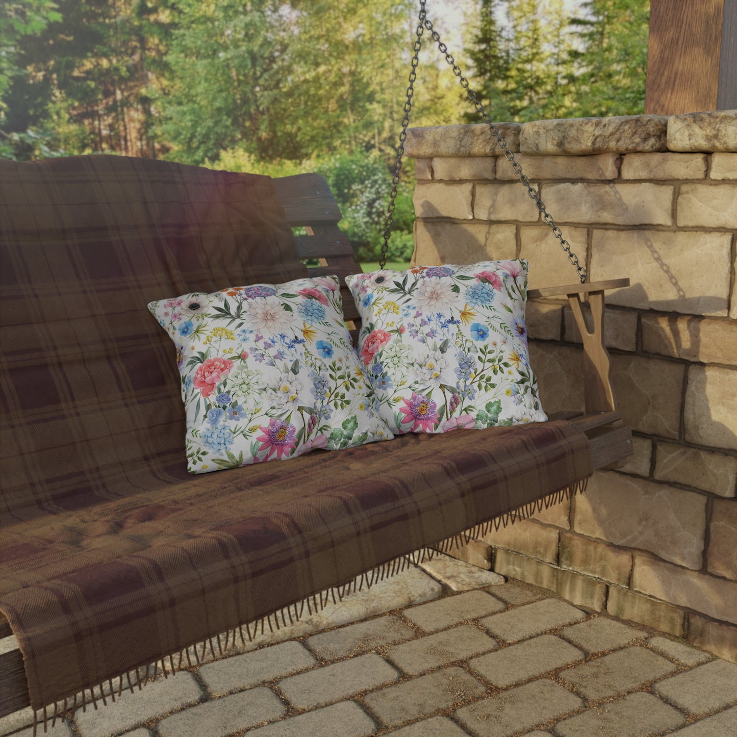 Floral Outdoor Pillow